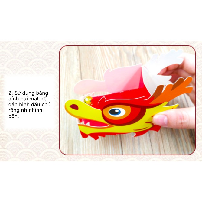 Đồ chơi trí tuệ/Montessori - Đồ chơi làm rồng giấy - phát triển tư duy, tăng độ khéo léo cho trẻ