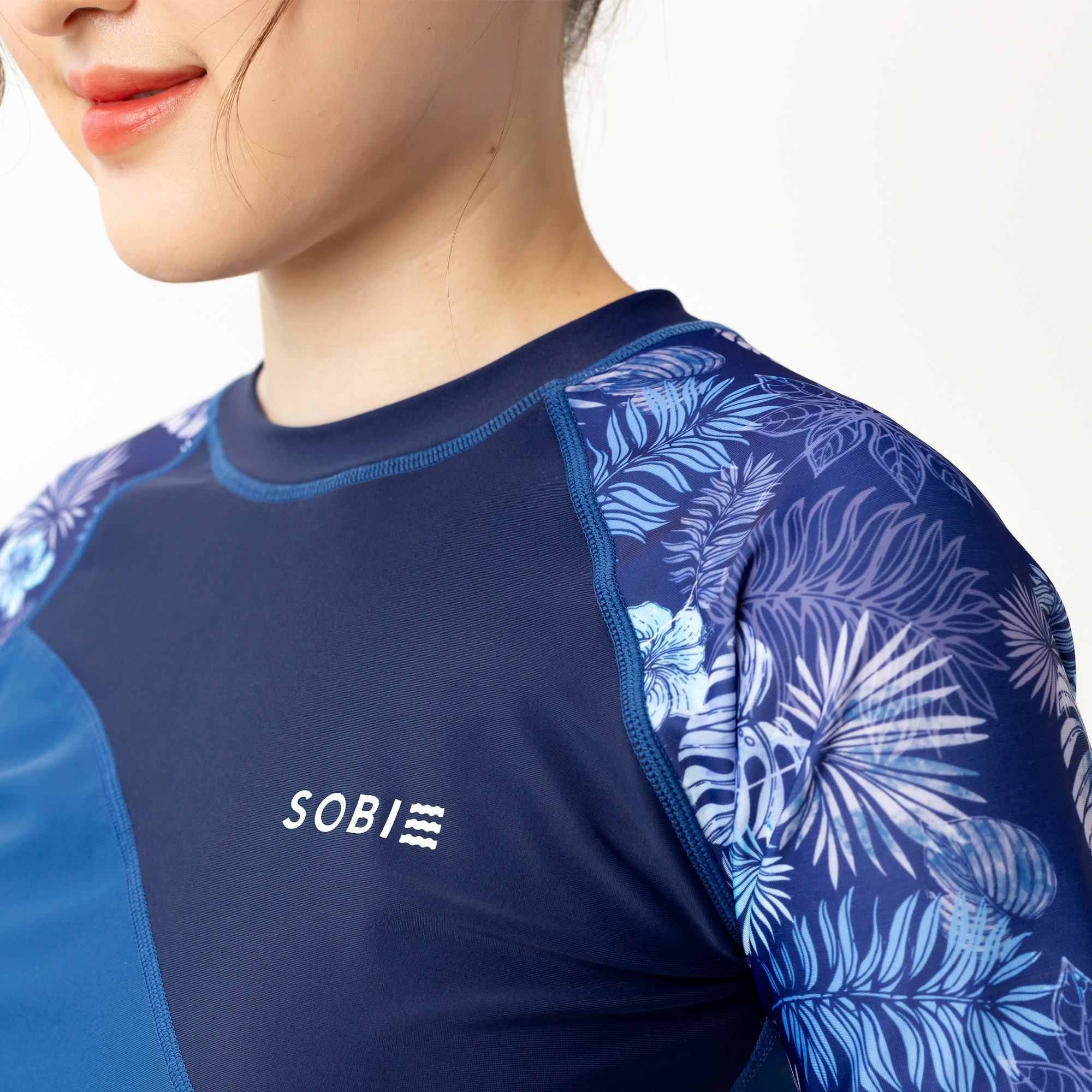 Áo bơi nữ tay ngắn Harmony Topaz SOBIE