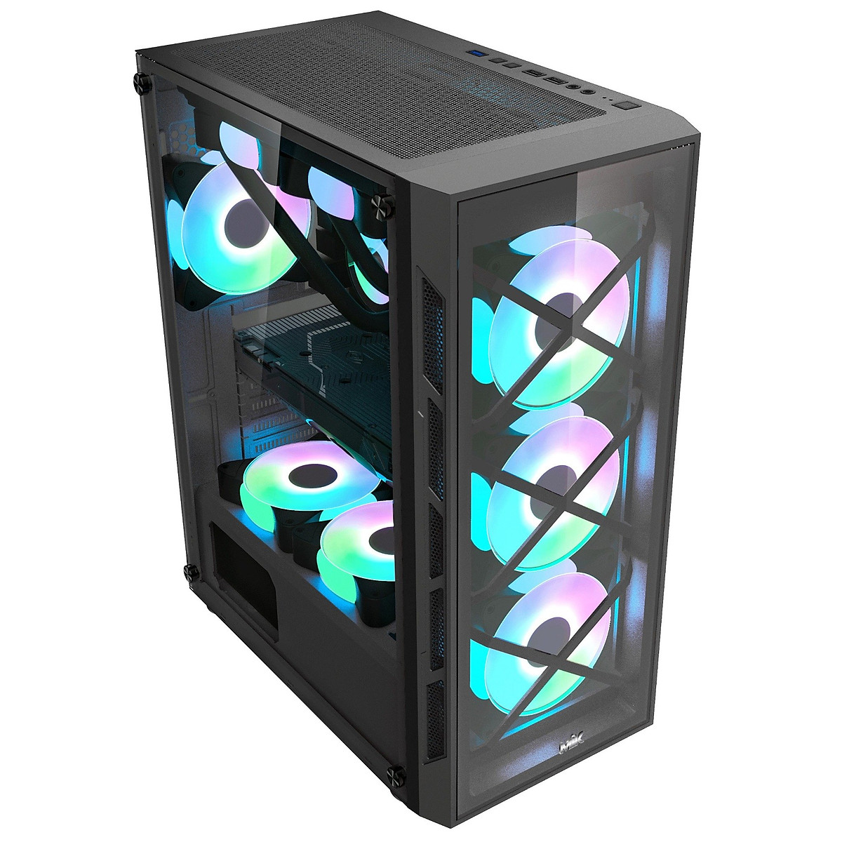 Thùng máy Case MIK TN10 Mid Tower (Tặng 3 Fan RGB) - Hàng chính hãng