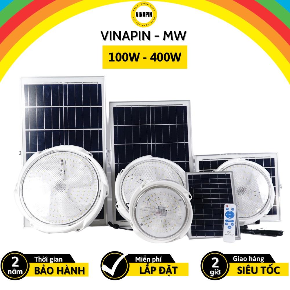 Đèn ốp trần tròn led năng lượng mặt trời cao cấp VINAPIN-MW siêu sáng cảm biến - Nhiều công suất + tấm PIN lớn