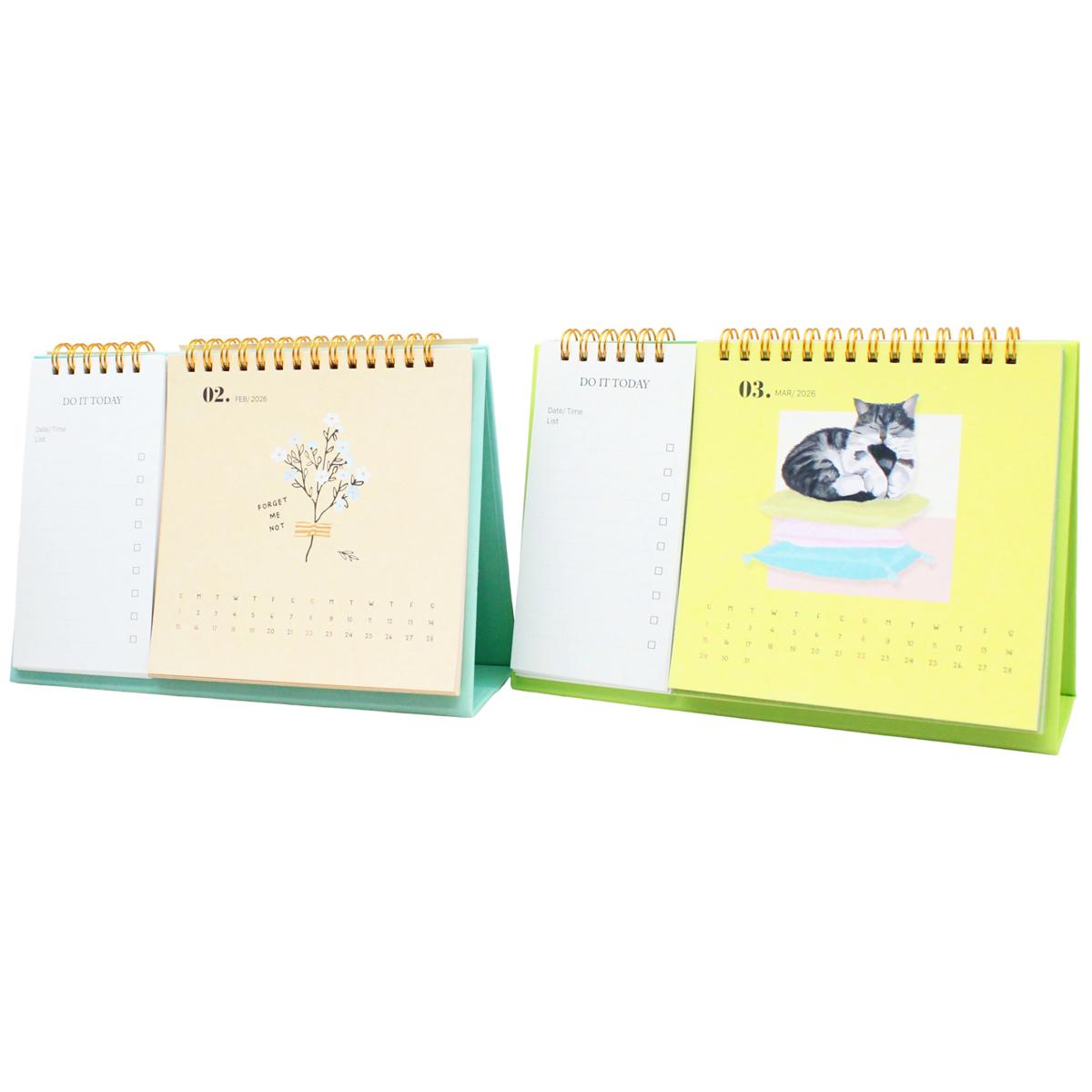 Lịch Bàn Teen Có Note 2026 - Size M - Linh Lan - Mẫu 2