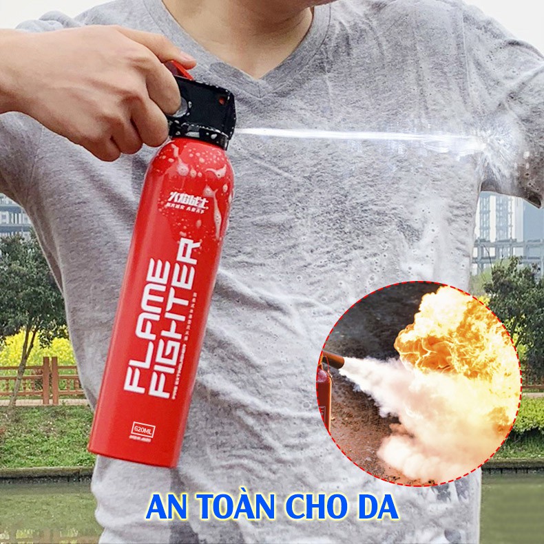 Bình cứu hoả mini để trong xe ô tô, xe tải, xe máy - Bình chữa cháy khẩn cấp để trên xe, dùng trong gia đình.
