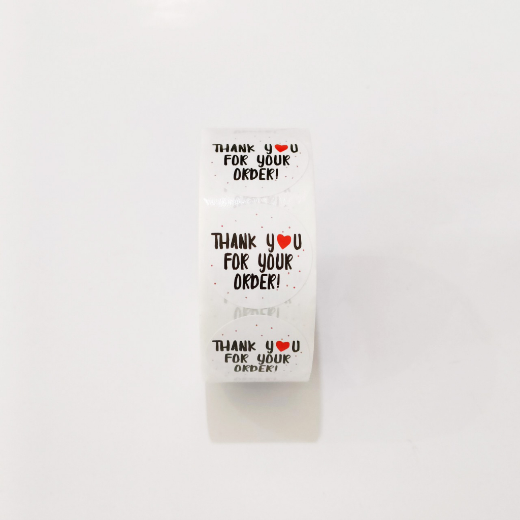 5 Tem Thank you nhỏ đường kính 2.5 cm hoạ tiết ngẫu nhiên