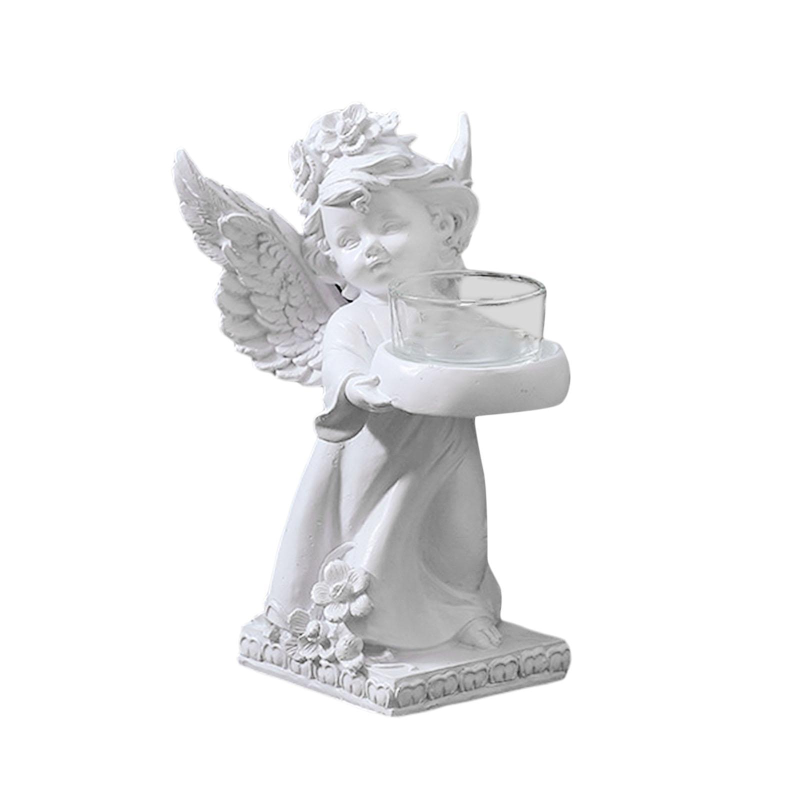 Angel Candle Holder Stand Angel Statue for Wedding Housewarming Gifts Dinner