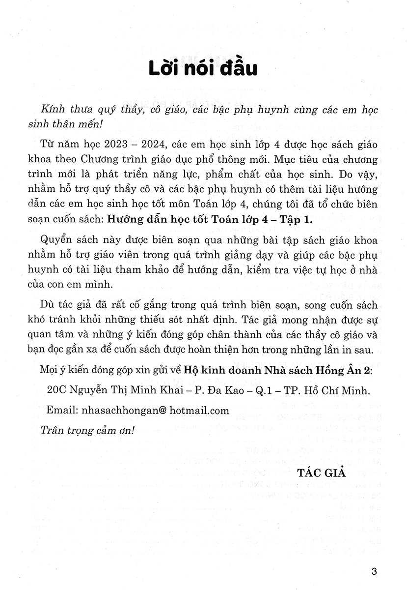 Hướng Dẫn Học Tốt Toán Lớp 4 Tập 1 (Dùng Kèm SGK Chân Trời Sáng Tạo) _HA