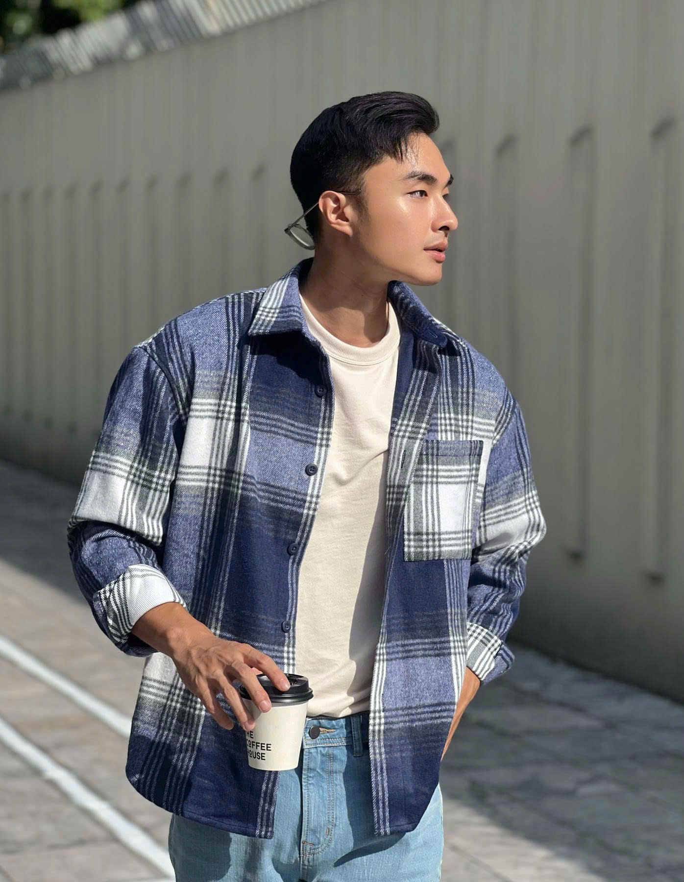Áo sơ mi ROUTINE nam dài tay flannel. Oversize - 10F24SHL002 | LASTORE MENSWEAR