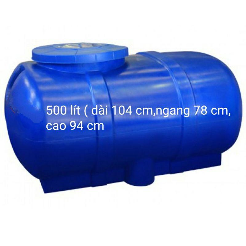 Bồn nhựa nằm 500 lít cao cấp ( 500 lít, 250 lít)