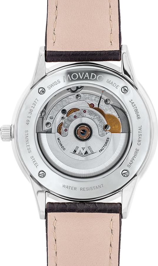 Đồng Hồ Nam Dây Da Movado 0607019 (39.5mm) - Đen