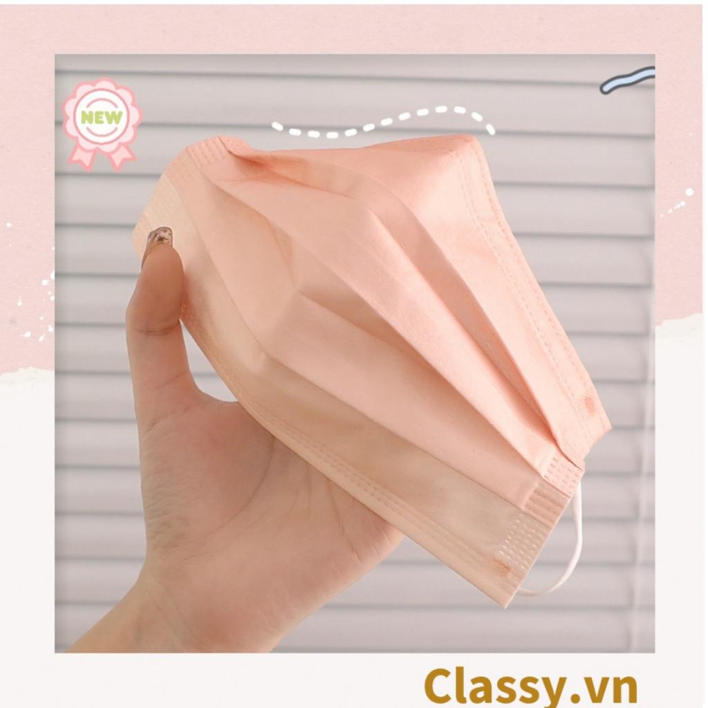 Khẩu trang Classy màu loang tông hồng, giúp kháng khuẩn PK1387 (Giá 1 chiếc)