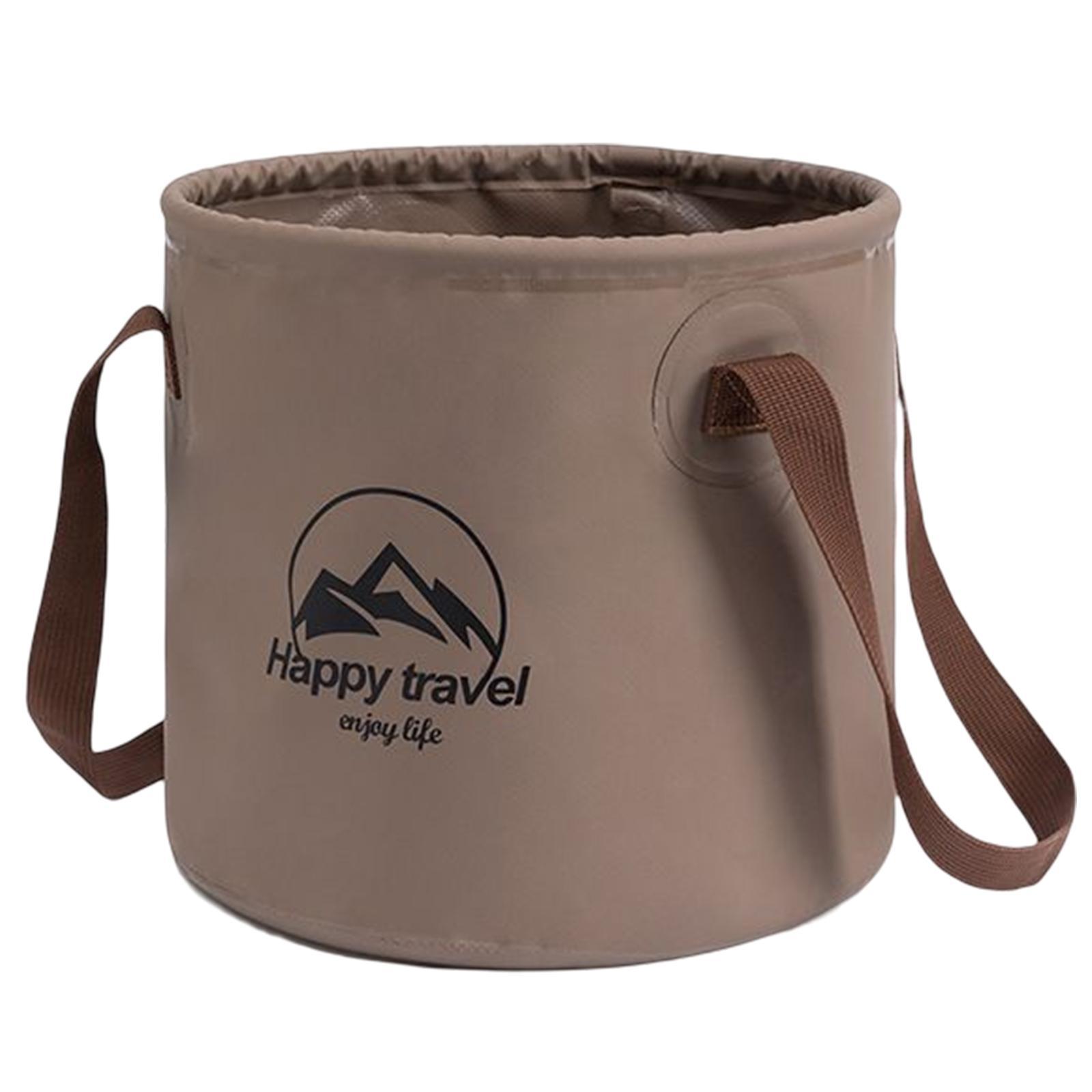 5 Gallon Collapsible Bucket Portable Fishing Bucket Wash Basin for Camping Outdoor Car Washing