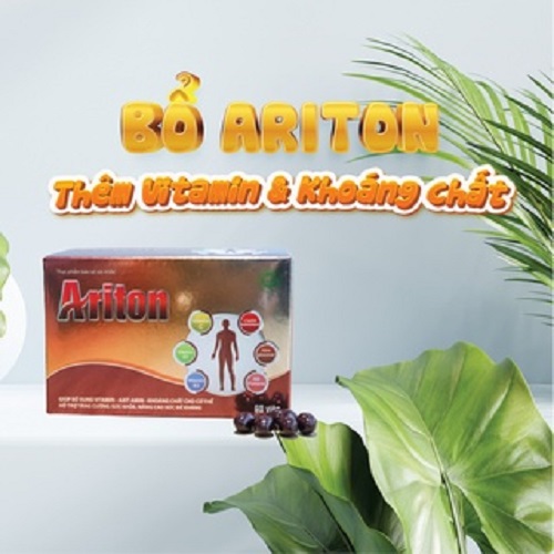 Viên Uống Bổ ARITON Hỗ Trợ Tăng Cường Sức Khỏe, Sức Đề Kháng, Bổ Sung Vitamin, Khoáng Chất Cho Cơ Thể - Hộp 60 Viên