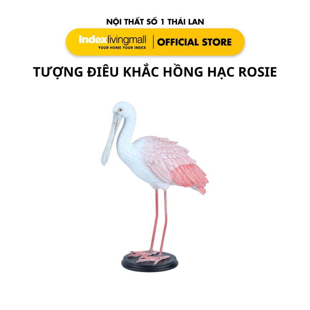 Tượng Điêu Khắc Chim Hồng Hạc ROSIE Trang Trí Sân Vườn | Index Living Mall | Nội Thất Nhập Khẩu Thái Lan