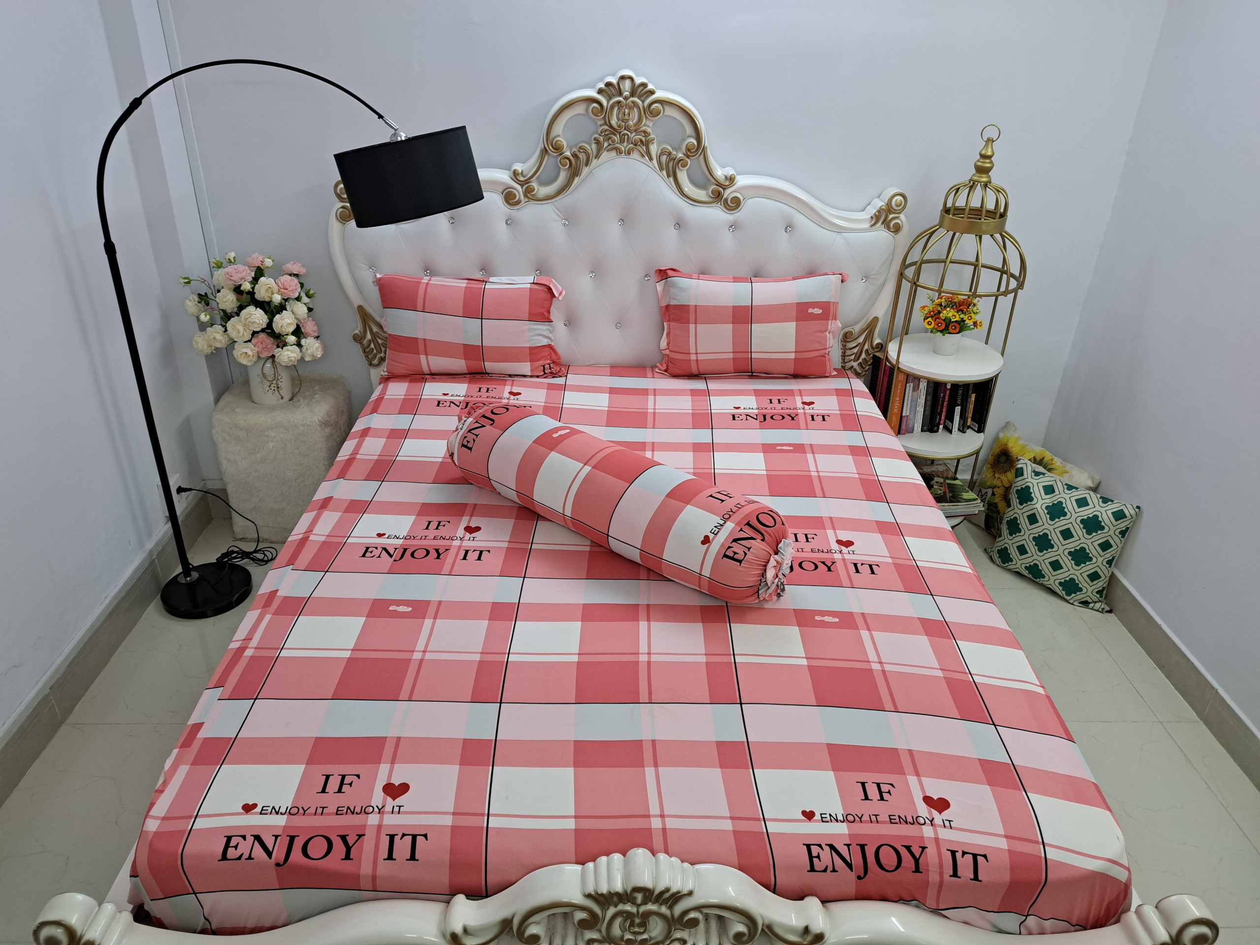 Bộ Drap gối Thun Hàn Quốc mát lạnh đủ size