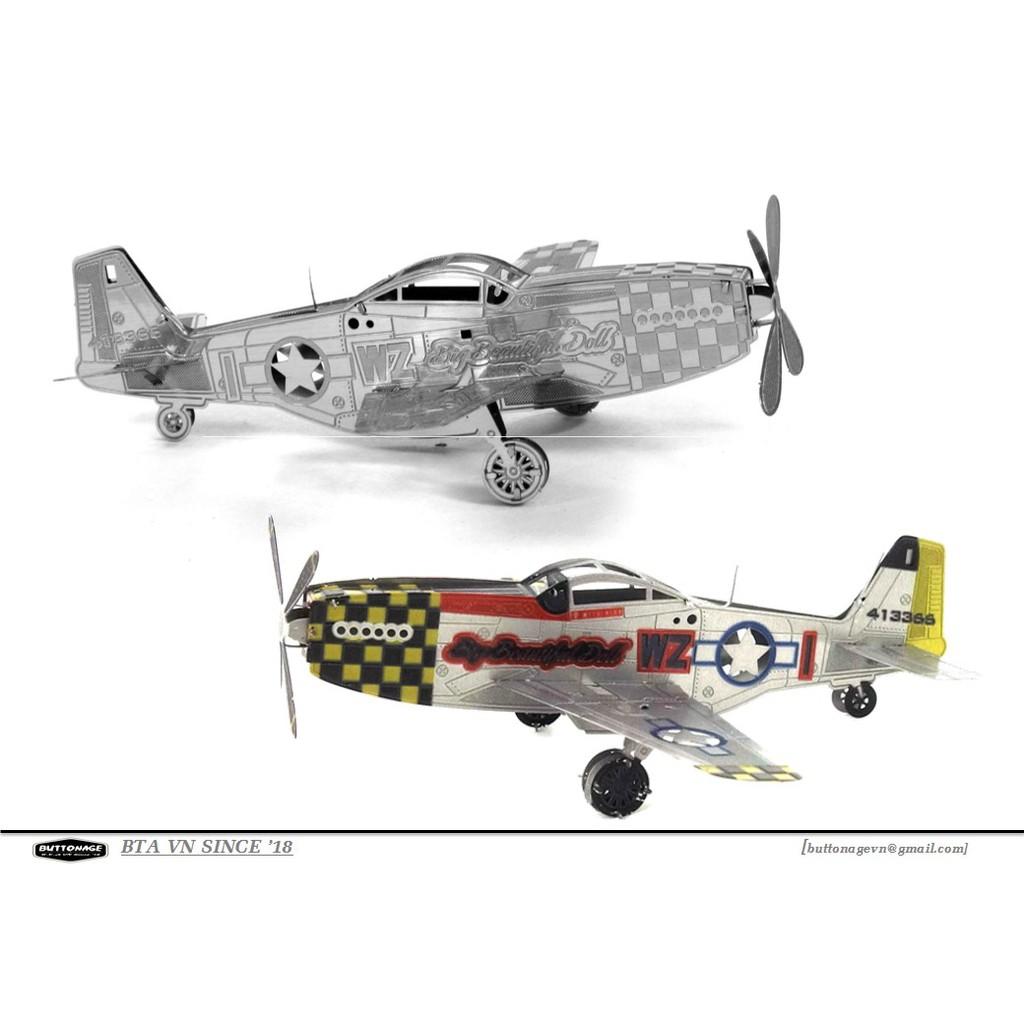 Mô Hình Lắp Ráp 3d Máy Bay Tiêm Kích P51 - Mustang