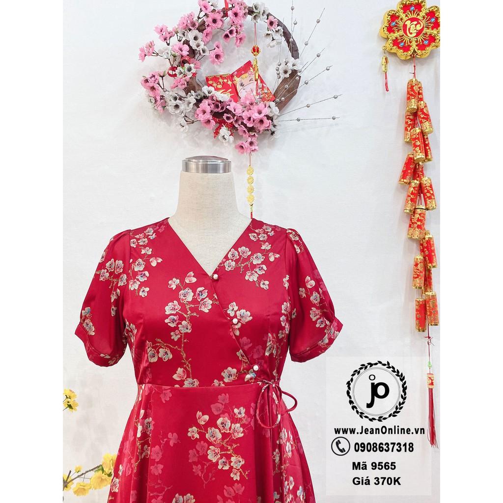 Đầm tết Bigsize Nữ đầm hoa, đầm thiết kế bigsize, thời trang ngoại cỡ