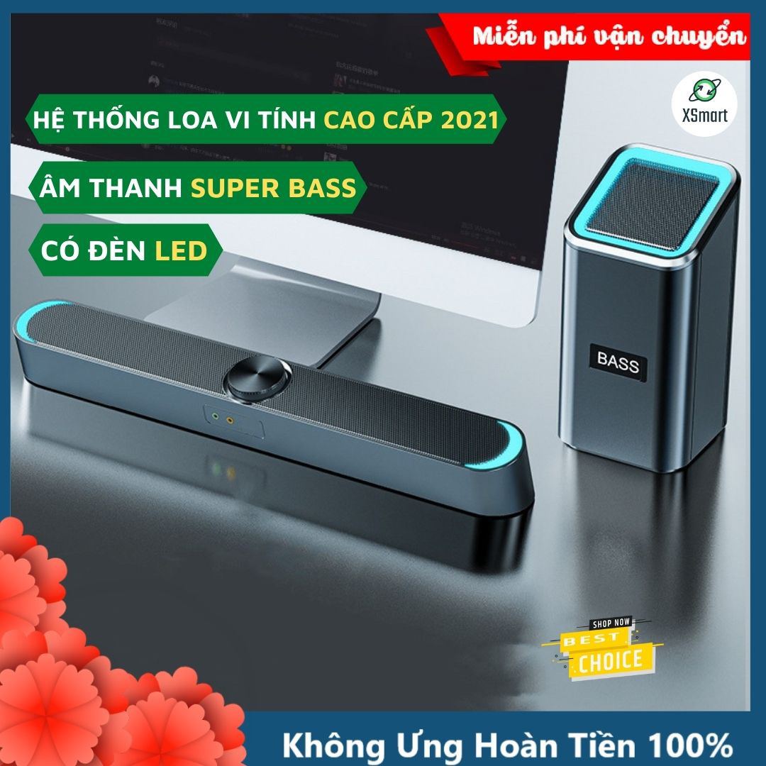 Loa Vi Tính Có Bluetooth Để Bàn Nghe Nhạc Cực Đã XSmart Sada D238 Bass 2021 Tương Thích Laptop Máy Tính Tivi - Hàng Chính Hãng