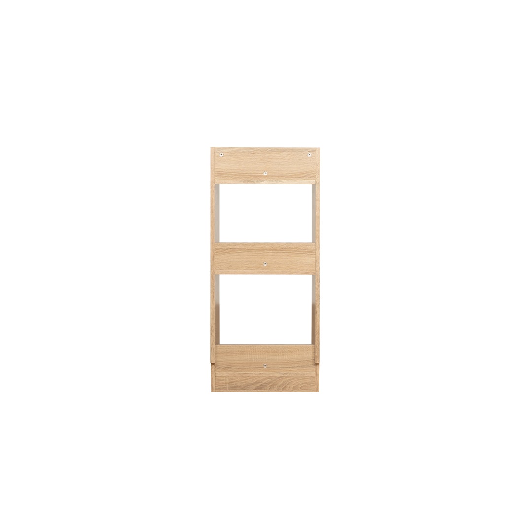 SB Furniture, Looms, RABBIE Storage Shelf, Solid Oak Color, W40xD30xH91 cm.