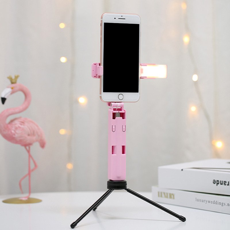 Gậy chụp tự sướng không dây kèm đèn LED chiếu sáng M2 Mini Selfie Stick (Màu giao ngẫu nhiên)- Hàng chính hãng