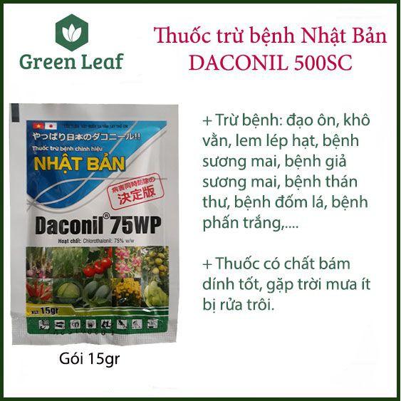 Thuốc trừ bệnh Nhật Bản Daconil 75WP gói 15gr