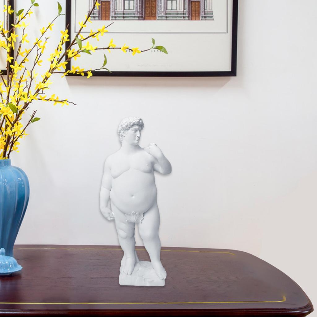 Fat David Statue Greek  David Statue Great Home or Office Decorations