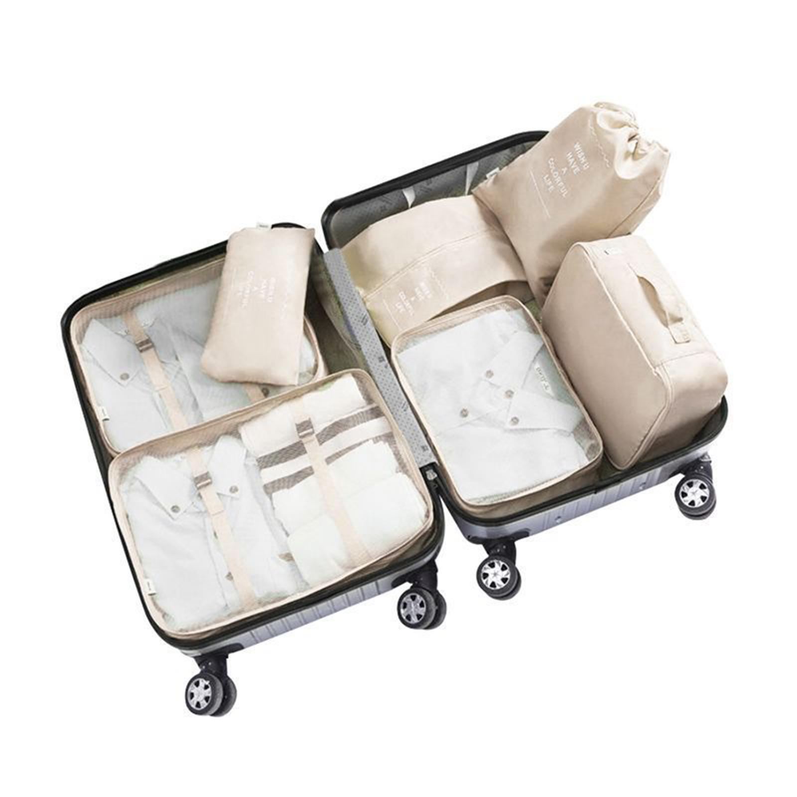 7x Waterproof Nylon Travel Organizer Bags Clothes Storage Bags Lightweight