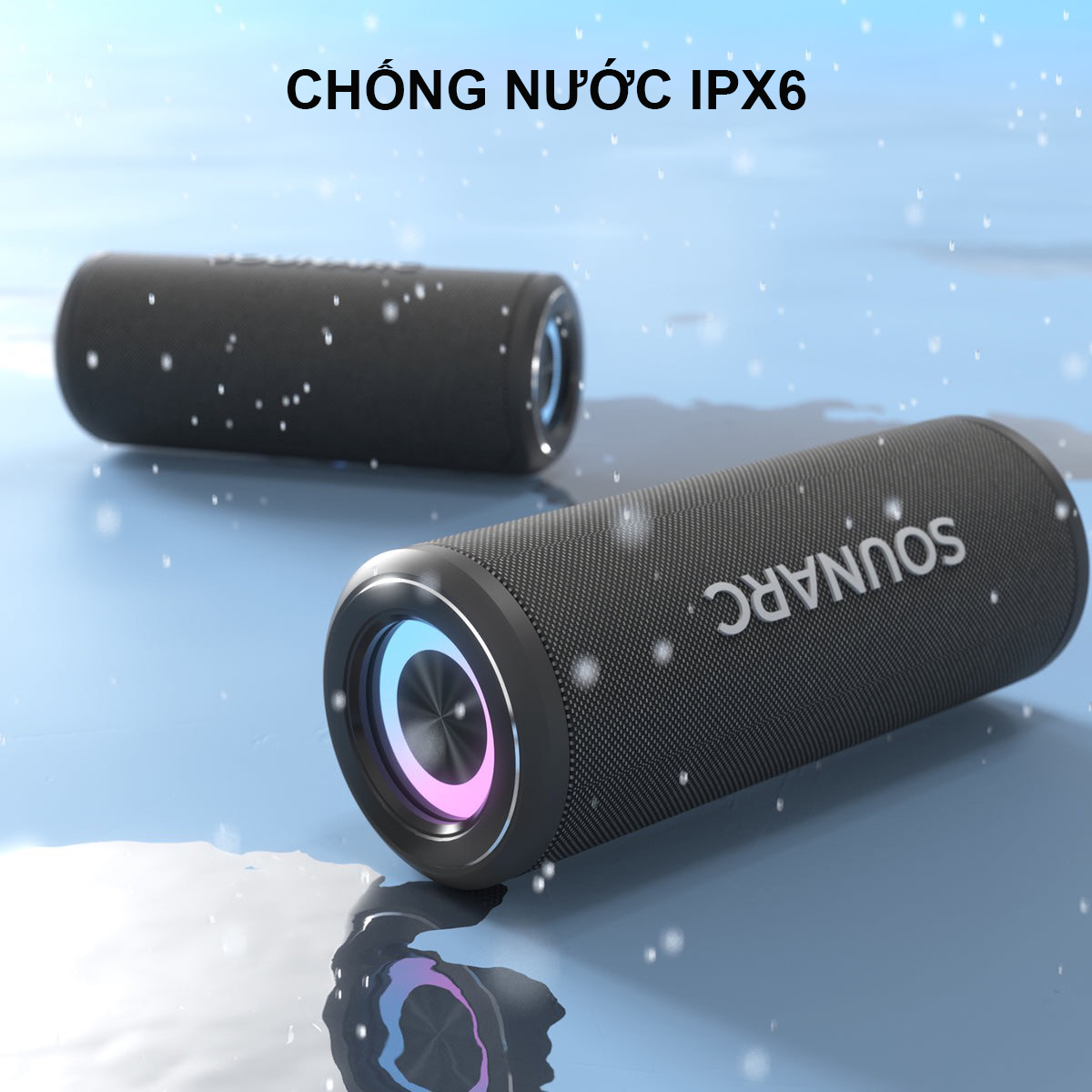 Loa Bluetooth 5.3 Sounarc P4 Công Suất 20W, Chống Nước IPX6, Pin Tích Hợp 3000mAh Hỗ Trợ USB, Thẻ TF, Jack 3.5mm - Hàng chính hãng