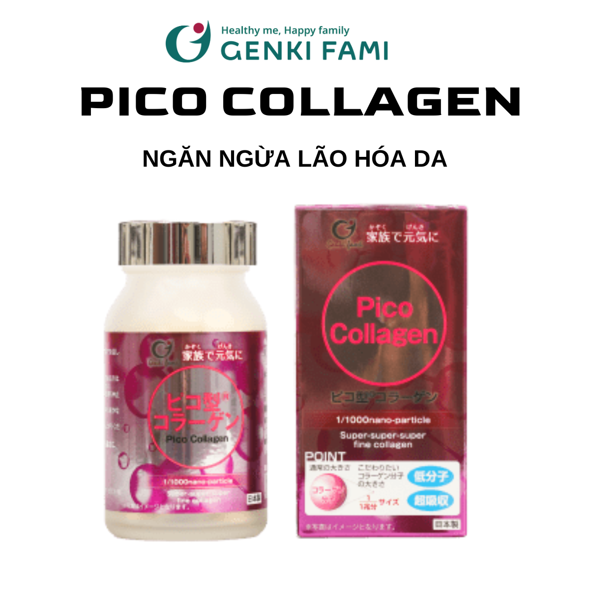 Collagen Viên Nhật Bản Hỗ Trợ Ngăn Ngừa Lão Hóa Đẹp Da Hộp 90 Viên