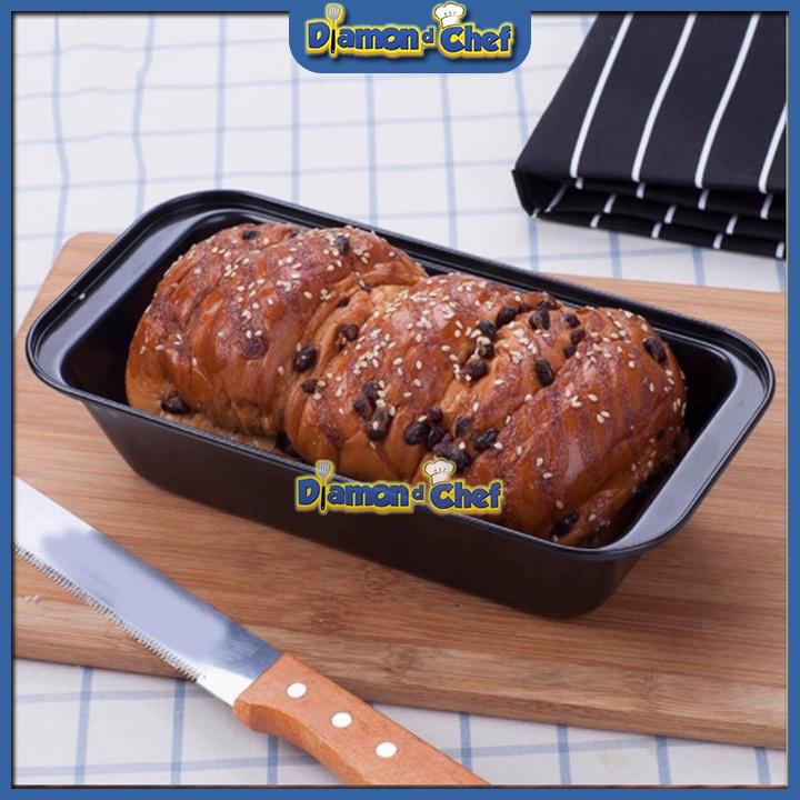 Khuôn Loaf Chữ Nhật Chống Dính Màu Đen 18x10x5cm