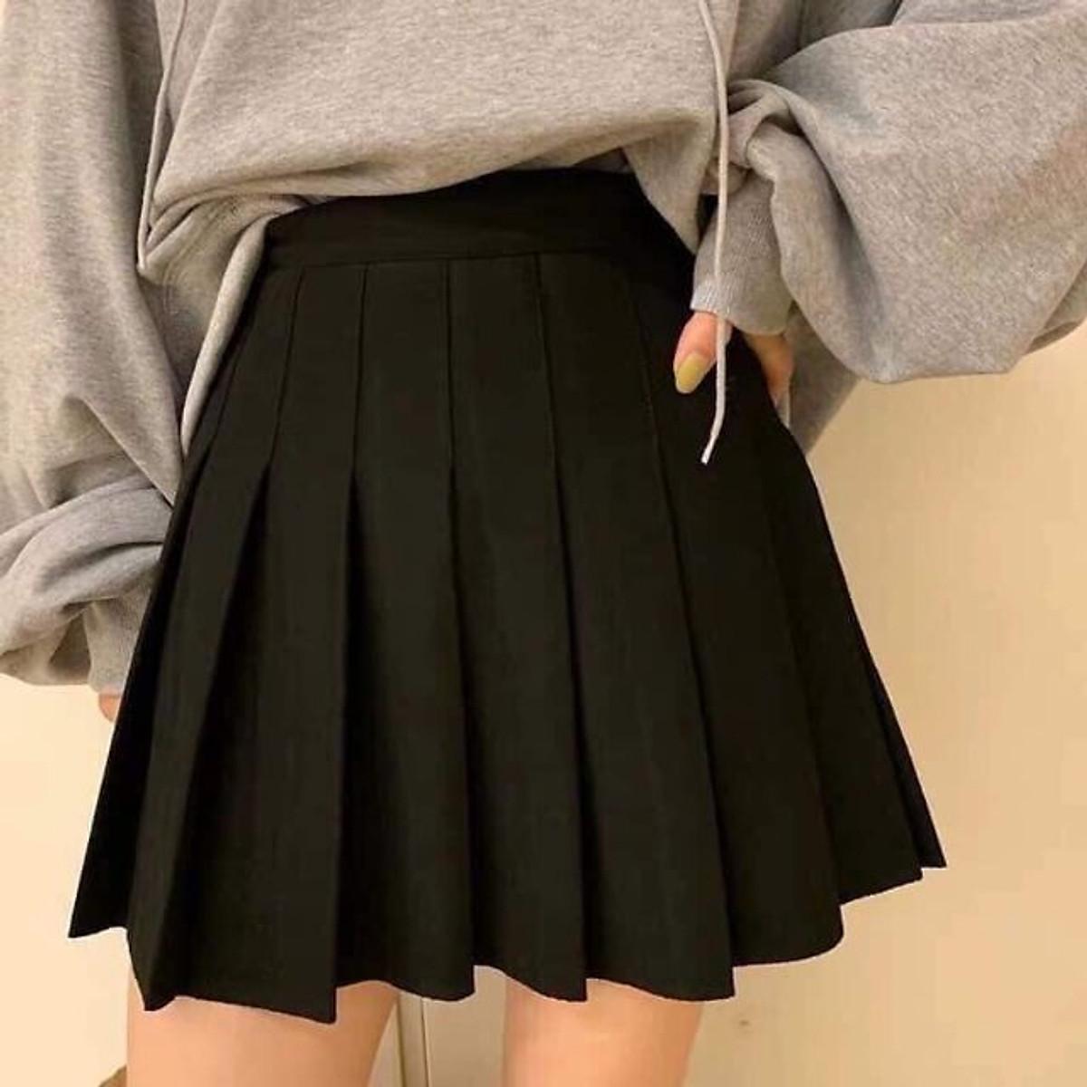 Chân váy Tennis xếp ly xòe Ulzzang Dáng ngắn