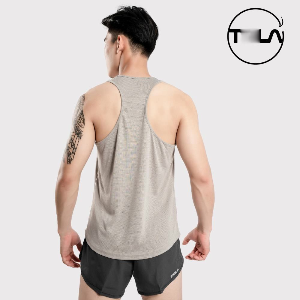 Áo thể thao ba lỗ nam Tsla Devops form rộng dạng lưới mặc tập gym work out yoga DEH1004