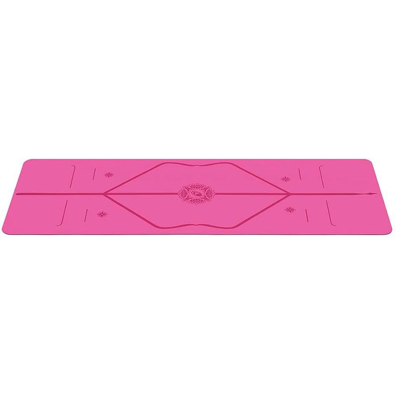 Thảm tập yoga định tuyến cao su Sportslink Liforme Gratitude Grateful Pink 4.2mm