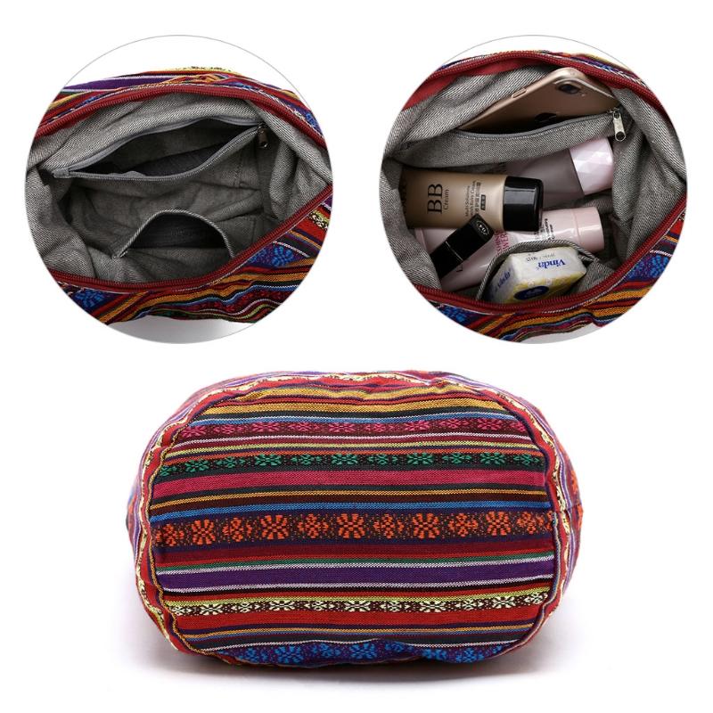 THINKTHENDO Rất Phổ Biến Nữ Hippie Đeo Vai Viền Lớn Ví Dân Tộc Tote Túi Xách Du Lịch