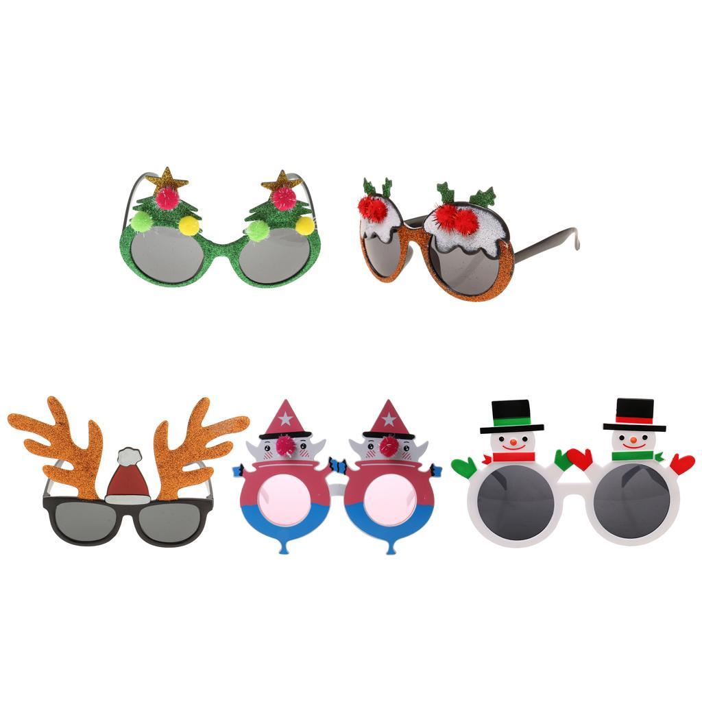 Funny Christmas Snowman Sunglasses Xmas Trees Glasses Merry Christmas Party
