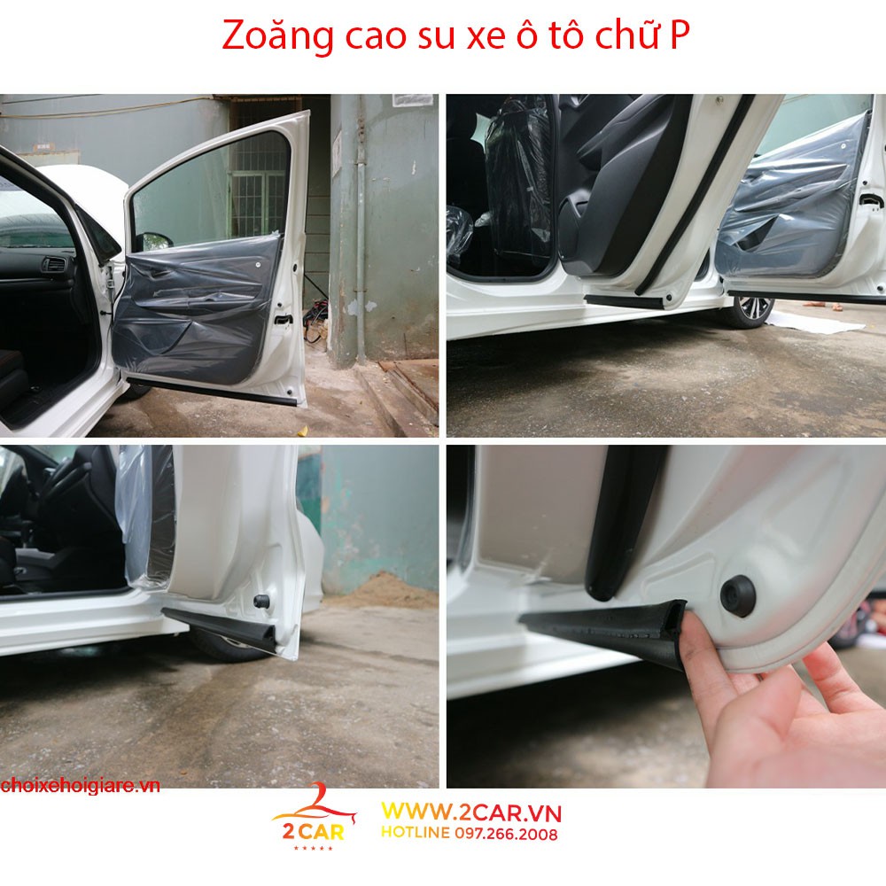 GIOĂNG CAO SU CHỐNG ỒN, CHỐNG BỤI XE HƠI DẠNG CHỮ P
