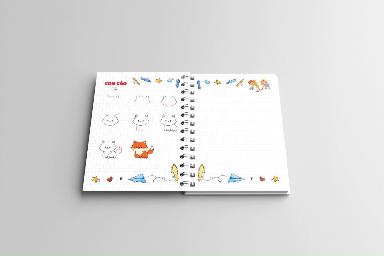 Sách- Bé Vẽ như thế nào (Sách dạy vẽ bằng vở caro giúp bé vẽ đẹp - Các bước vẽ cơ bản)