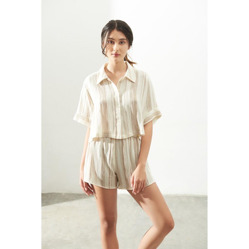 Bộ đồ ngủ nữ lụa cao cấp BNK13 Kẻ Charis