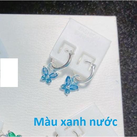 Bông tai bạc hình cánh bướm cho bé MS49