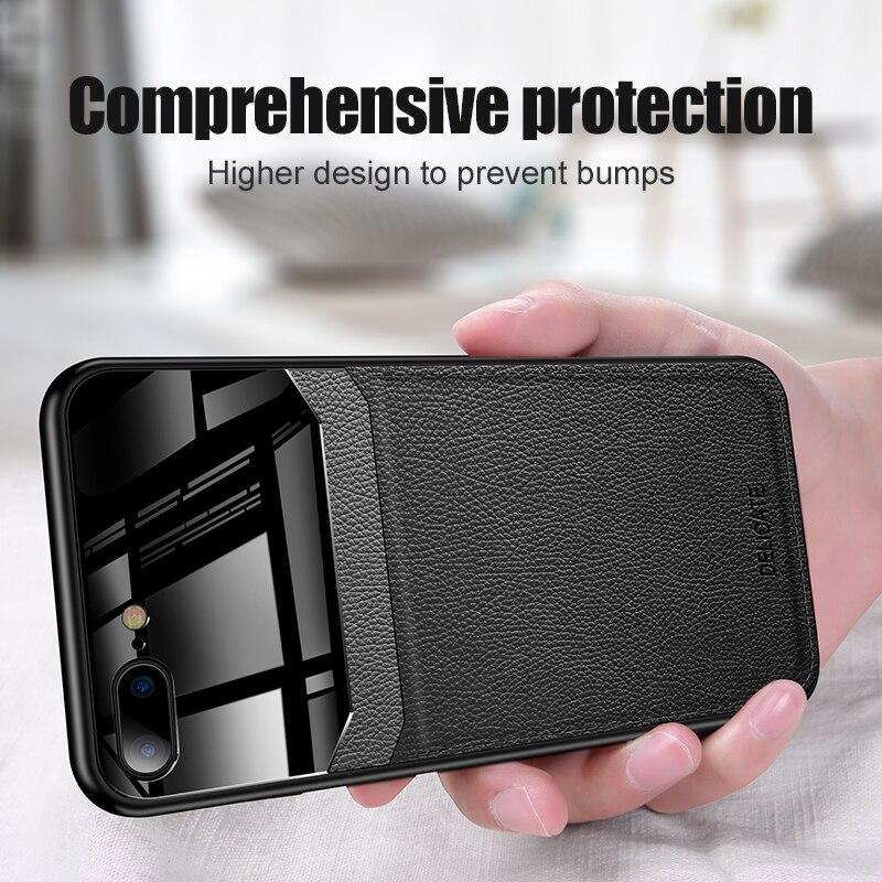 Ốp Lưng Da Pu Chống Sốc Dùng Cho Iphone 11 Pro Xs Max Xr X 6 6s 7 8 Plus