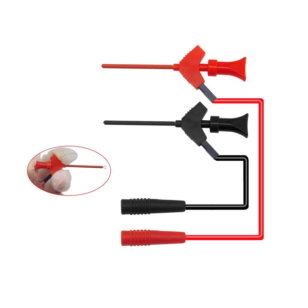 Multimeter Probe Test Hook Lead Probe Kit With Alligator Clip 4mm Banana Plug