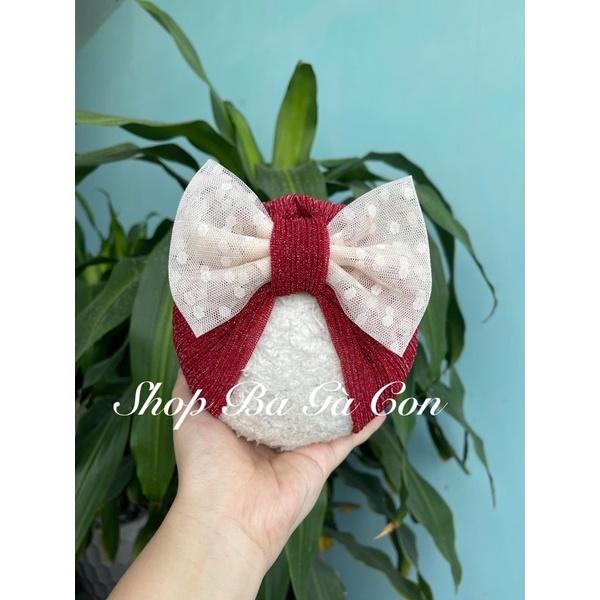Mũ turban cho bé shop ba gà con