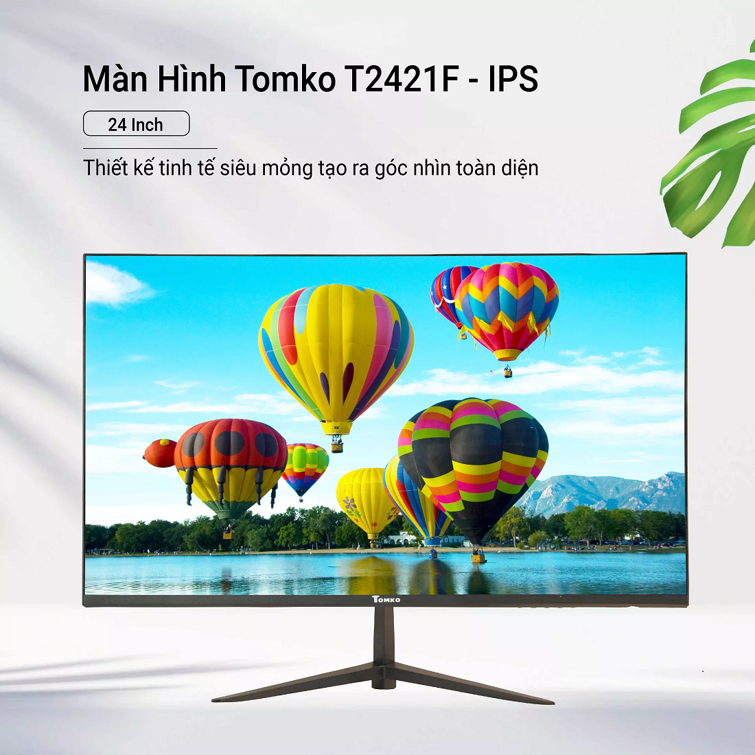 Màn hình máy tính Tomko T2421F 24 inch full viền IPS 75Hz – Siêu chất lượng - Hàng Chính Hãng Tomko