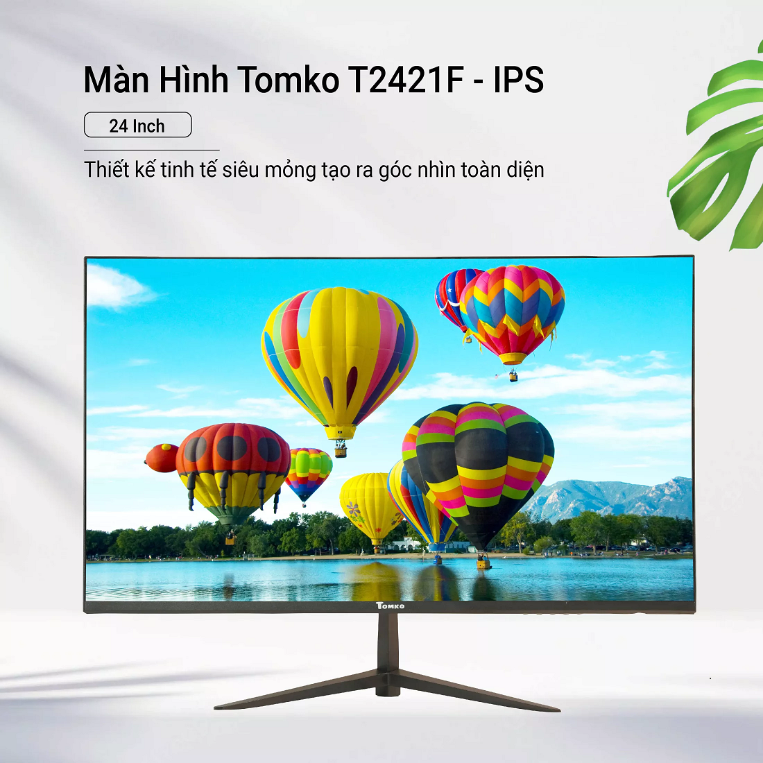 Màn hình máy tính Đồ Họa Tomko T2421F 24 inch full viền IPS 75Hz – Siêu chất lượng - Hàng Chính Hãng Tomko