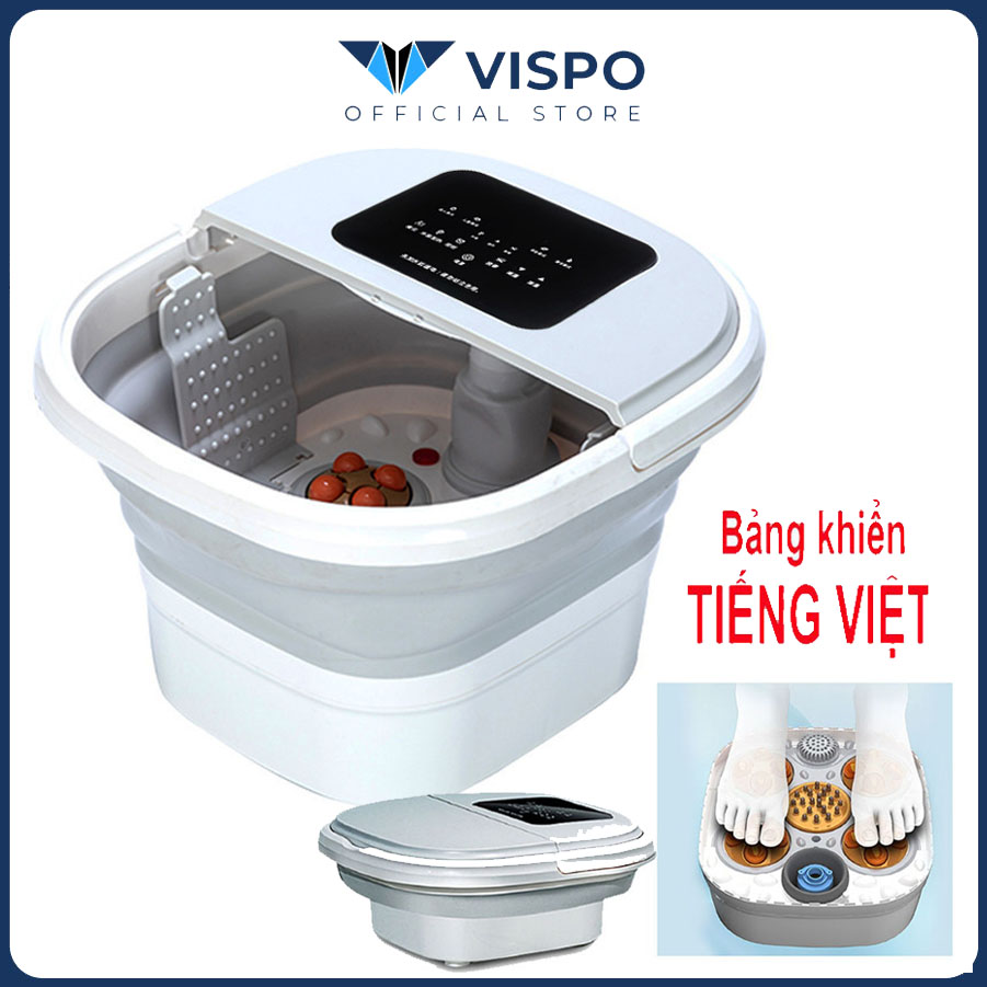 Bồn Ngâm Chân, Massage Đa Năng VISPO BN21 Tự Động Làm Nóng Và Giữ Ấm Nước, Có Điều Khiển Cầm Tay - Máy Massage Chân