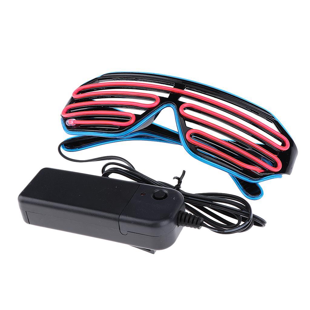 Halloween LED Light Up Shutter Eye Mask Masquerade Party Cosplay Mask