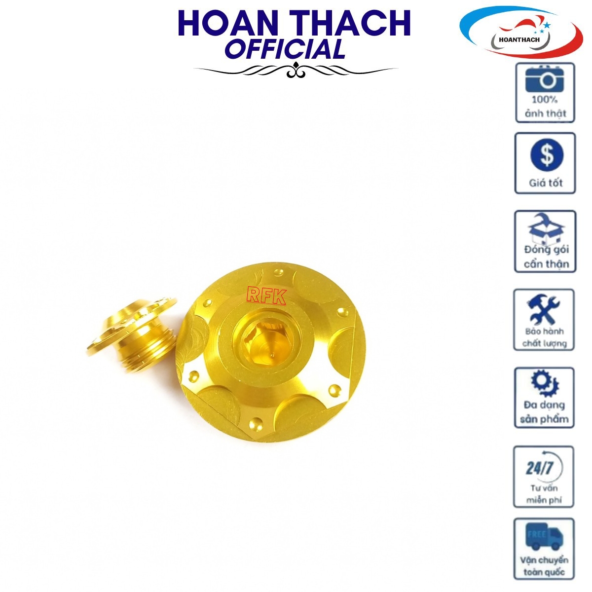 Ốc Mâm Lửa Honda Màu Vàng ( Hàng Thường ) HOANTHACH SP001159