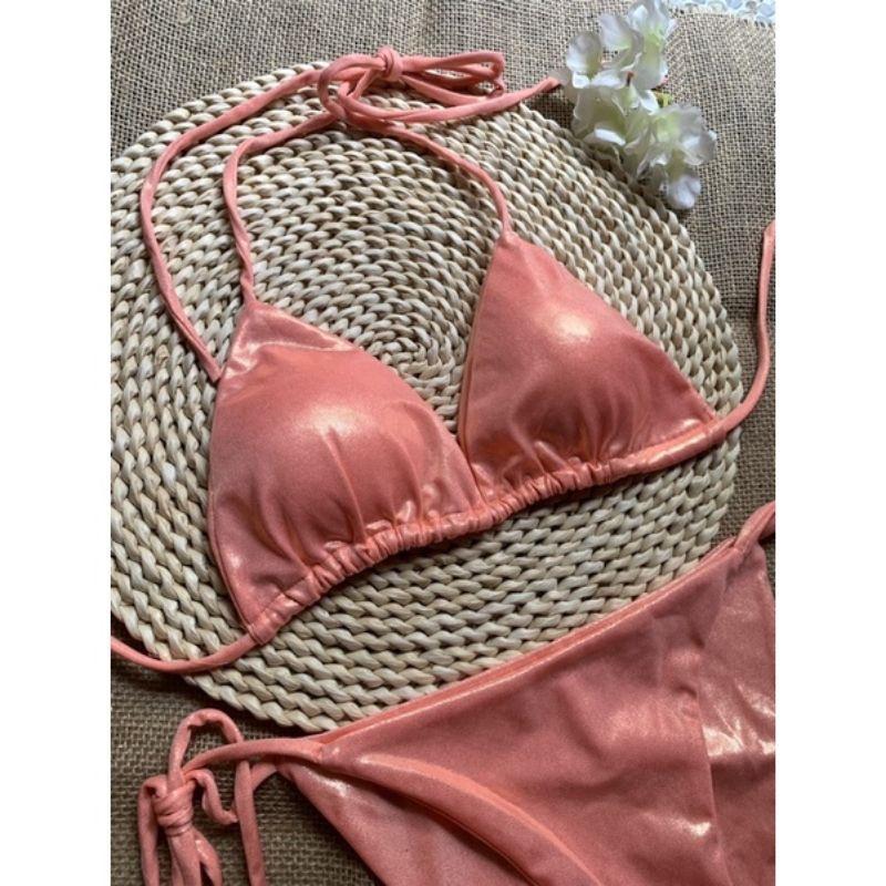 bikini đồ bơi tam giác 2 mảnh nhủ kim sa kem hinh anh that