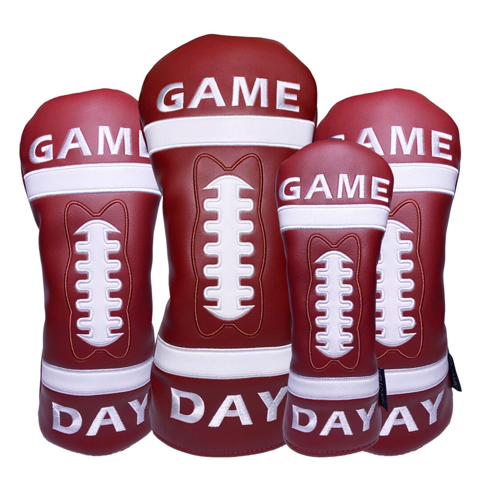 Golf  Covers, Golf Headcover Set Golf Accessories PU Leather Waterproof Golf Club Head Covers Protector Guard for Women Men, Golf Bag
