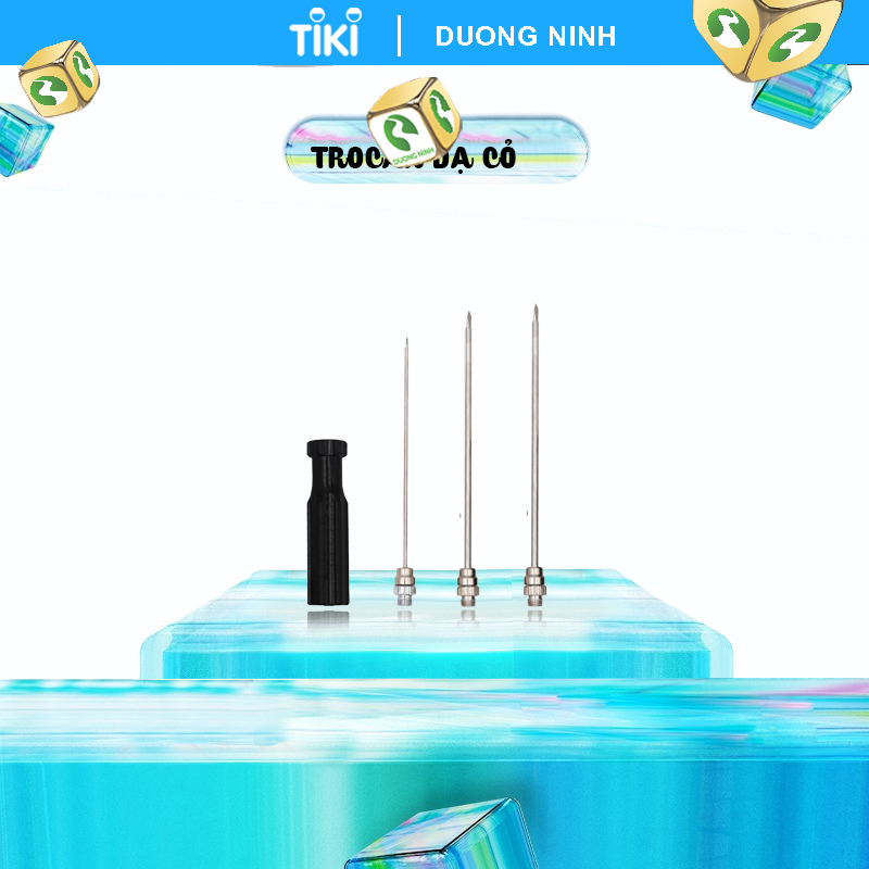 Troca thông hơi dạ cỏ trâu bò pháp - kèm 3 kim 11cm 13cm 14,5cm