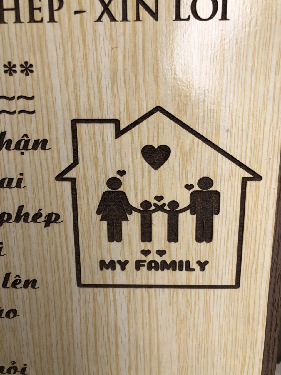 15 Nội quy gỗ cho gia đình - Quy tắc gia đình gỗ