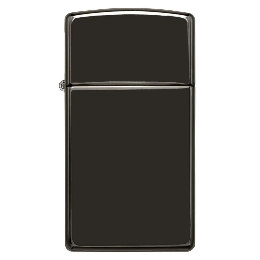 Bật Lửa Zippo Chính Hãng Mỹ Slim High Polish Black Đen Bóng Gương